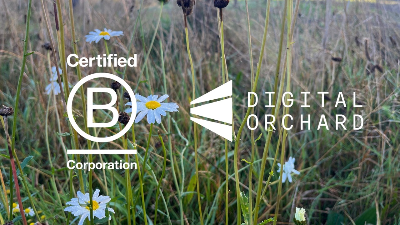 Digital Orchard is proud to have been re-certified as a B-Corp company